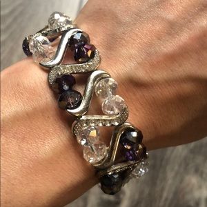 Handmade gem bracelet